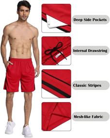 img 1 attached to 🏀 COOFANDY Men's Athletic Performance Basketball Clothing: Boost Your Workout Performance