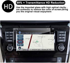 img 3 attached to 📱 RUIYA Защитная пленка для экрана навигации: HD закаленное стекло для Altima & Rogue - защитите глаза и сохраните четкость (7 дюймов, модели 2014-2017)