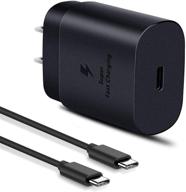 super fast charging: usb-c 25w type c charger - compatible with samsung galaxy s21/s20/note 20 logo
