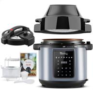 🍳 michelangelo 6qt air fryer pressure cooker combo - all-in-1 multi-functional appliance with two detachable lids for pressure cooker, pressure fryer, air fryer, rice cooker, slow cooker, steamer & warmer логотип