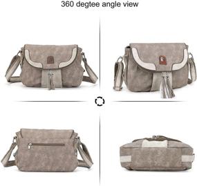 img 1 attached to Stylish Leather Crossbody Shoulder Messenger Handbags: Women's Handbags & Wallets for Fashionable Shoulder Bags