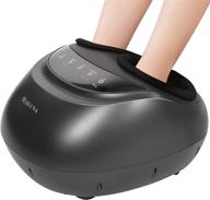 🦶 electric shiatsu foot massager machine with heat – adjustable deep kneading, rolling, and air compression for home and office – panel control logo