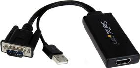 img 4 attached to 💻 Enhanced VGA to HDMI Adapter with USB Audio - High-Performance Converter for Laptop / PC to HDTV - AV to HDMI Connector (VGA2HDU)