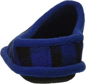 img 2 attached to Medium Little 👦 Boys' Plaid Dearfoams Slippers