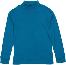 img 1 attached to 👚 Elevate Your Girl's Style with Leveret Kids Cotton Turtleneck Purple Tops!