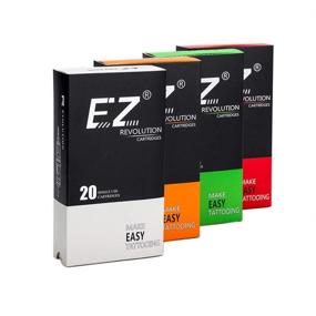 img 1 attached to 💉 Enhance Your Tattooing with EZTAT2 Revolution Cartridges 7RL #12 Long Taper - 20Pcs for Rotary Machines