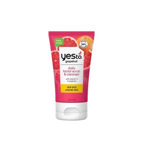 img 4 attached to Yes To Grapefruit Vitamin C Glow Boosting Daily Facial Scrub: Achieve Radiant Skin with this 4 Oz Pink Marvel (126606)