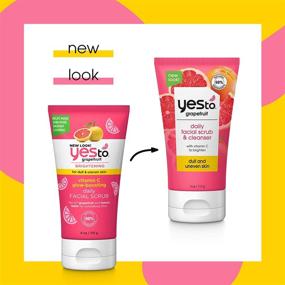 img 2 attached to Yes To Grapefruit Vitamin C Glow Boosting Daily Facial Scrub: Achieve Radiant Skin with this 4 Oz Pink Marvel (126606)