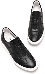 img 3 attached to CHAMARIPA Sneakers Leather Casual H81C89K012D Men's Shoes