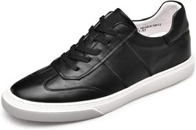 img 4 attached to CHAMARIPA Sneakers Leather Casual H81C89K012D Men's Shoes