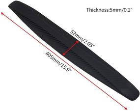 img 3 attached to 🚗 BokWin 4-Pack Black Anti-Collision Patch Bumper Guard Strip - Universal Anti-Scratch Bumper Protector Trim for Cars, SUVs, and Pickup Trucks