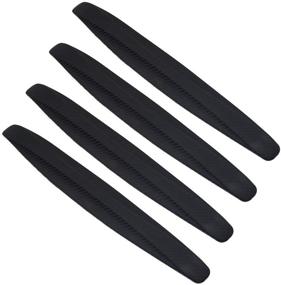 img 4 attached to 🚗 BokWin 4-Pack Black Anti-Collision Patch Bumper Guard Strip - Universal Anti-Scratch Bumper Protector Trim for Cars, SUVs, and Pickup Trucks
