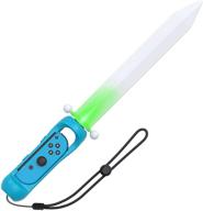 🎮 enhance your gaming experience with the led game sword for nintendo switch/switch oled joy cons: the legend of zelda: skyward sword hd 2021 edition - right joy con (blue) logo