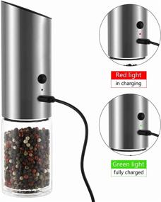 img 1 attached to Revolutionize your Cooking with the Rechargeable VEVOK CHEF Adjustable Coarseness Grinder