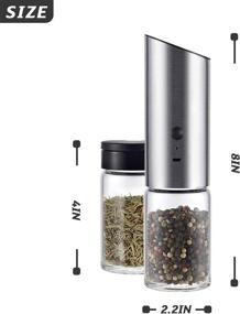 img 3 attached to Revolutionize your Cooking with the Rechargeable VEVOK CHEF Adjustable Coarseness Grinder