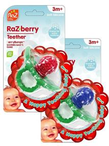 img 2 attached to RaZbaby RaZ Berry Silicone Teether Multi Texture Baby Care