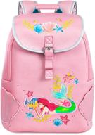 🧜 disney ariel backpack pink - perfect for every little mermaid! logo