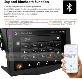 img 1 attached to 🚗 Hizpo Android 10 9-дюймовый автомобильный плеер с GPS-навигацией, радио, управлением с рулевого колеса, Bluetooth, WIFI и бесплатной задней камерой - совместим с Toyota RAV4 2006-2012
