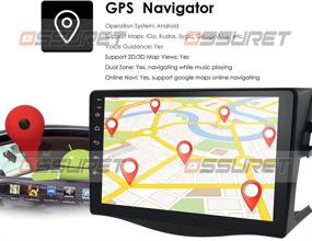 img 2 attached to 🚗 Hizpo Android 10 9-дюймовый автомобильный плеер с GPS-навигацией, радио, управлением с рулевого колеса, Bluetooth, WIFI и бесплатной задней камерой - совместим с Toyota RAV4 2006-2012