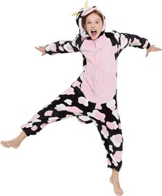 img 2 attached to 💖 Pink CALANTA Costume: Ideal Sleepwear for Halloween and Christmas