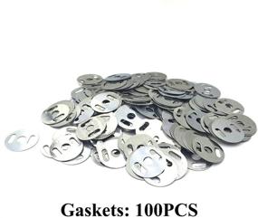 img 2 attached to 👜 50 Sets of 18mm Silver Tone Magnetic Buttons Snap Clasps for Handbags, Purses, Bags, Clothes, Leather Sewing Craft DIY