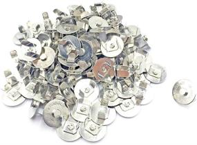 img 1 attached to 👜 50 Sets of 18mm Silver Tone Magnetic Buttons Snap Clasps for Handbags, Purses, Bags, Clothes, Leather Sewing Craft DIY