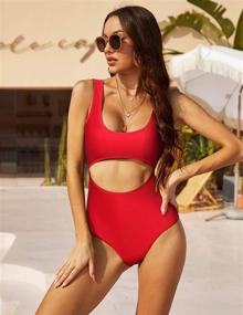 img 1 attached to UNibelle Monokini Swimsuit Bathing Swimwear Women's Clothing for Swimsuits & Cover Ups