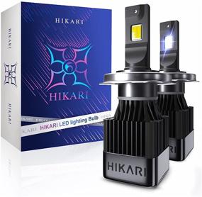 img 4 attached to 🔦 HIKARI 2022 HyperStar H4/9003: Высокопроизводительные беспроводные светодиодные лампы с яркостью 20000 люменов, двойным лучом и широким обзором дороги