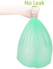 img 1 attached to 100 Count Biodegradable Trash Bags - Recycling Degradable Small Kitchen Trash Bag Compostable Bags - Garbage Bags for Kitchen, Bathroom, Office, Car, Yard (Green)