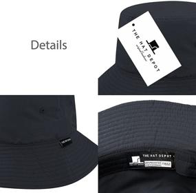 img 1 attached to 🧢 HAT DEPOT Washed Packable 7 10Yrs Boys' Accessories: The Ultimate Hat Collection for Young Adventurers