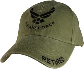 img 1 attached to 🧢 Top-Quality Green U.S. Air Force Retired Cap: Officially Licensed