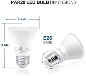 img 3 attached to YGS-Tech 6 Pack PAR20 LED Light Bulb Industrial Electrical