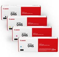 🖨️ canon genuine toner bundle 046 (1248c006) - 4 pack: cyan, magenta, yellow, black for canon mf735cdw, mf733cdw, mf731cdw, lbp654cdw laser printers logo