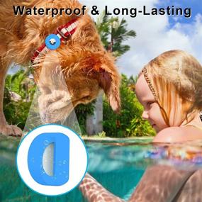 img 3 attached to 🐻 URSOQ 2 пакета силиконовых защитных чехлов для Airtags - петлевое крепление для AirTag 2021, предотвращение падения и легкий вес - (черный + синий)