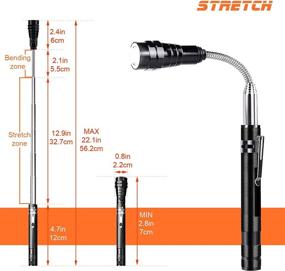 img 1 attached to HEYPORK Magnetic Pickup Tool with Telescoping Magnet, 3 LED Flexible Flashlight and Carrying Bag - Perfect Gifts for Men, Fathers, Dads, Husbands, Boyfriends