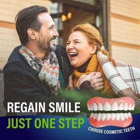 img 3 attached to 😁 2 Pack Cosmetic Teeth - Comfortable Upper and Lower Jaw Denture for a Perfect Smile