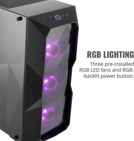 img 2 attached to Cooler Master MasterBox TD500: Дизайн в виде 3D алмазов, вентиляционные отверстия в передней панели, прозрачная панель, 3x120 мм RGB вентиляторы и подсветка RGB.