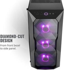 img 3 attached to Cooler Master MasterBox TD500: Дизайн в виде 3D алмазов, вентиляционные отверстия в передней панели, прозрачная панель, 3x120 мм RGB вентиляторы и подсветка RGB.