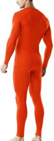 img 3 attached to TSLA Men's Thermal Underwear Set - Microfiber Fleece-Lined Long Johns for Winter, Soft Warm Base Layer Top & Bottom