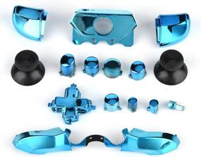 img 4 attached to 🎮 Blue Full Button Set for Xbox One Controller - Zerone Thumbsticks ABXY Buttons Dpad Triggers Mod Kits