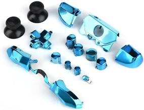 img 3 attached to 🎮 Blue Full Button Set for Xbox One Controller - Zerone Thumbsticks ABXY Buttons Dpad Triggers Mod Kits