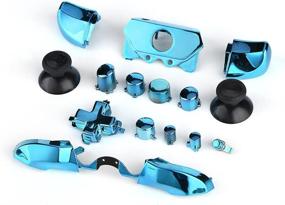img 1 attached to 🎮 Blue Full Button Set for Xbox One Controller - Zerone Thumbsticks ABXY Buttons Dpad Triggers Mod Kits