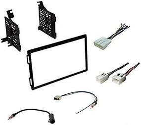 img 3 attached to Enhanced Car Stereo Install Kit: Double Din Radio, Harness, 🚗 and Antenna Adapter for Select Nissan Models - Check Vehicle Compatibility