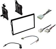 enhanced car stereo install kit: double din radio, harness, 🚗 and antenna adapter for select nissan models - check vehicle compatibility logo