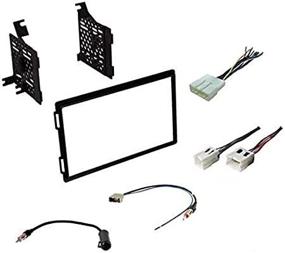 img 4 attached to Enhanced Car Stereo Install Kit: Double Din Radio, Harness, 🚗 and Antenna Adapter for Select Nissan Models - Check Vehicle Compatibility