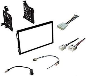 img 2 attached to Enhanced Car Stereo Install Kit: Double Din Radio, Harness, 🚗 and Antenna Adapter for Select Nissan Models - Check Vehicle Compatibility