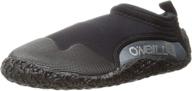 oneill youth reactor booties black sports & fitness for water sports logo