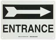 brady 25767 plastic directional entrance logo