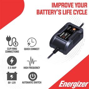 img 2 attached to 🔋 Energizer 2-Amp Smart Charger: Fully-Automatic Battery Charger, Maintainer, 6V and 12V Trickle Charger with 7 Step Smart Charging Technology