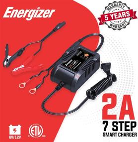 img 3 attached to 🔋 Energizer 2-Amp Smart Charger: Fully-Automatic Battery Charger, Maintainer, 6V and 12V Trickle Charger with 7 Step Smart Charging Technology